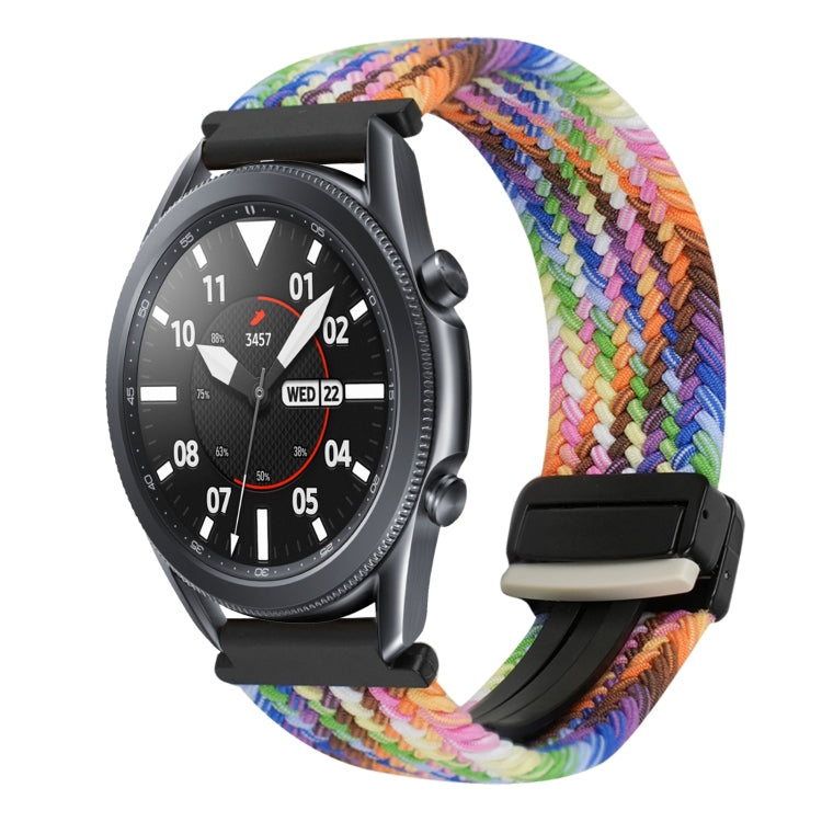 22mm Magnetic Buckle Braided Watch Band, For Samsung Galaxy Watch 3 45mm
