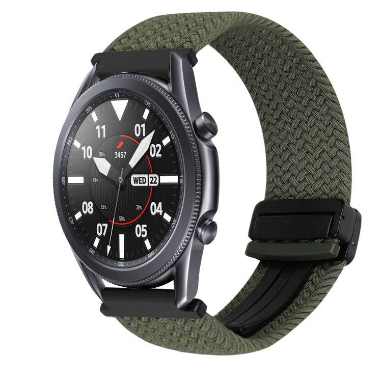 22mm Magnetic Buckle Braided Watch Band, For Samsung Galaxy Watch 3 45mm