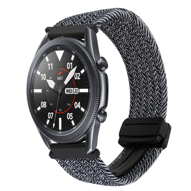 22mm Magnetic Buckle Braided Watch Band, For Samsung Galaxy Watch 3 45mm