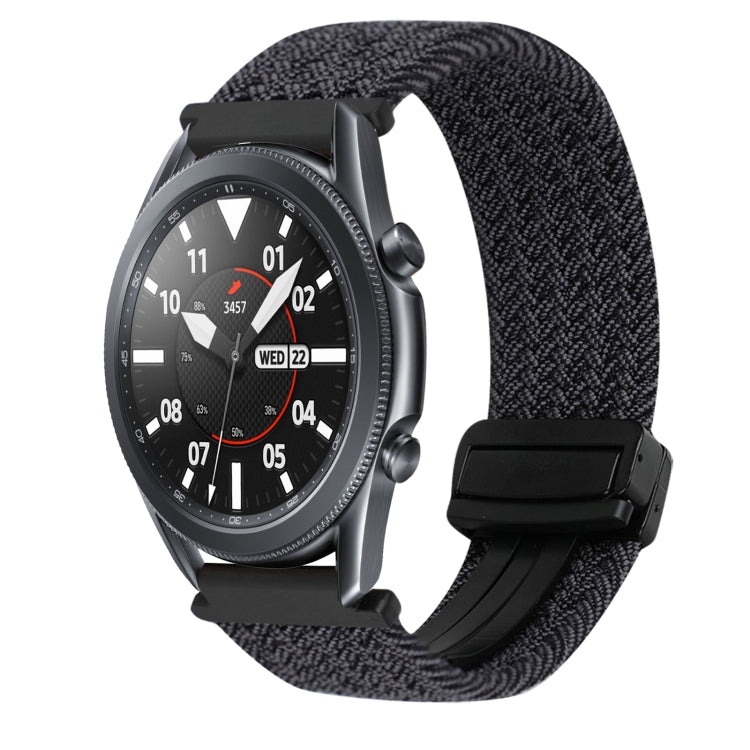 22mm Magnetic Buckle Braided Watch Band, For Samsung Galaxy Watch 3 45mm