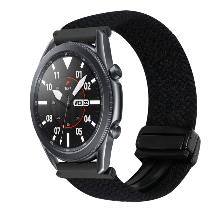 22mm Magnetic Buckle Braided Watch Band, For Samsung Galaxy Watch 3 45mm