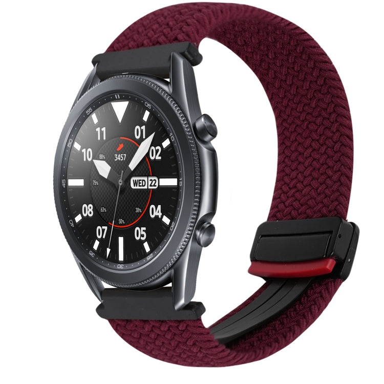 22mm Magnetic Buckle Braided Watch Band, For Samsung Galaxy Watch 3 45mm