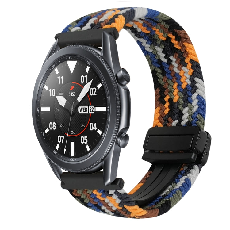 22mm Magnetic Buckle Braided Watch Band, For Samsung Galaxy Watch 3 45mm