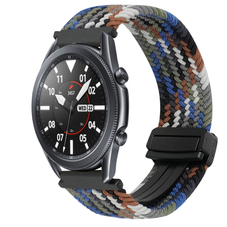 22mm Magnetic Buckle Braided Watch Band, For Samsung Galaxy Watch 3 45mm