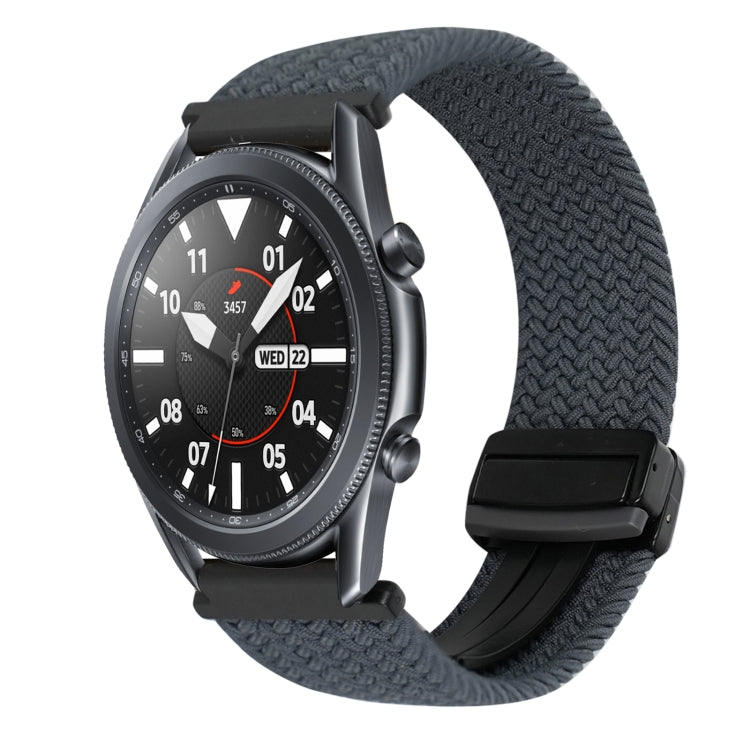 22mm Magnetic Buckle Braided Watch Band, For Samsung Galaxy Watch 3 45mm