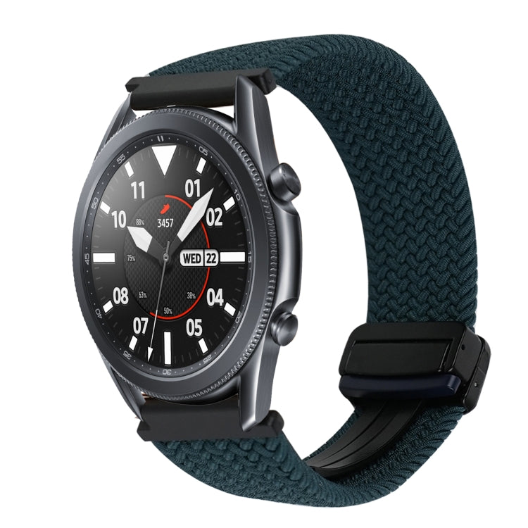 22mm Magnetic Buckle Braided Watch Band, For Samsung Galaxy Watch 3 45mm