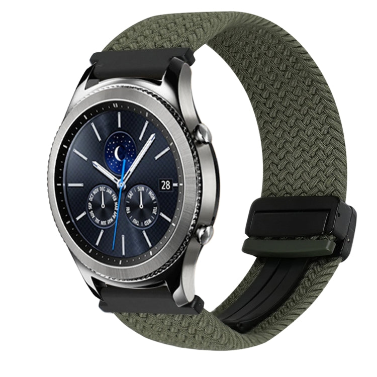 22mm Magnetic Buckle Braided Watch Band, For Samsung Galaxy Gear S3 Classic