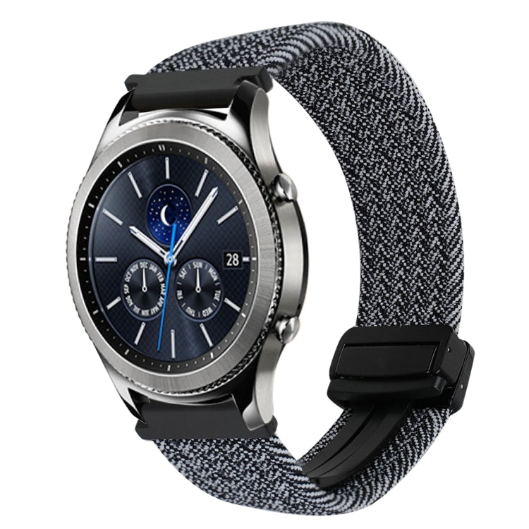 22mm Magnetic Buckle Braided Watch Band, For Samsung Galaxy Gear S3 Classic