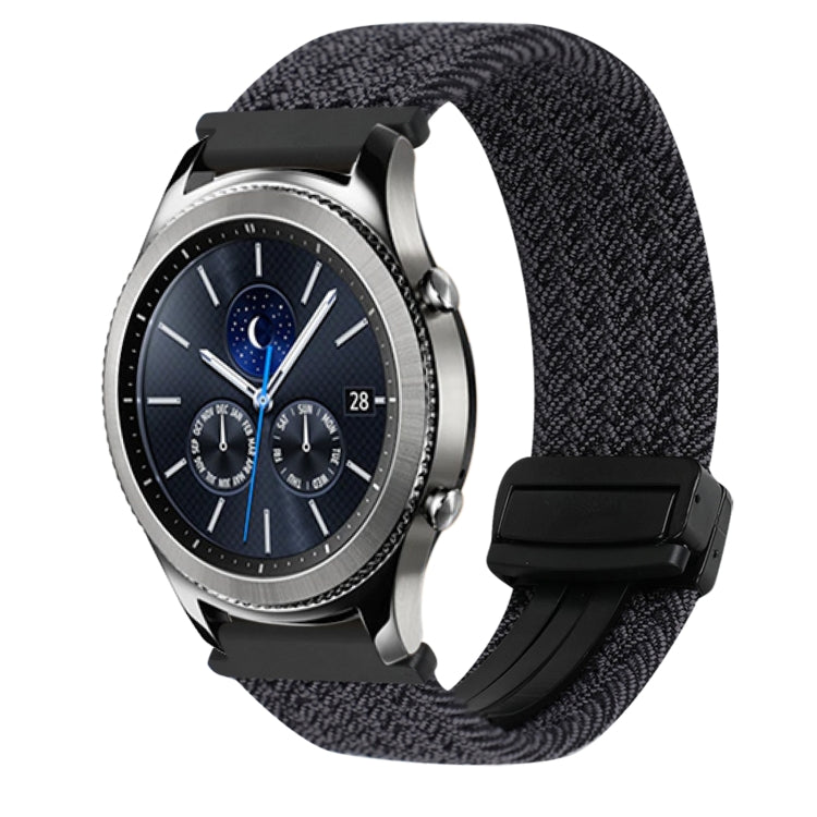 22mm Magnetic Buckle Braided Watch Band, For Samsung Galaxy Gear S3 Classic