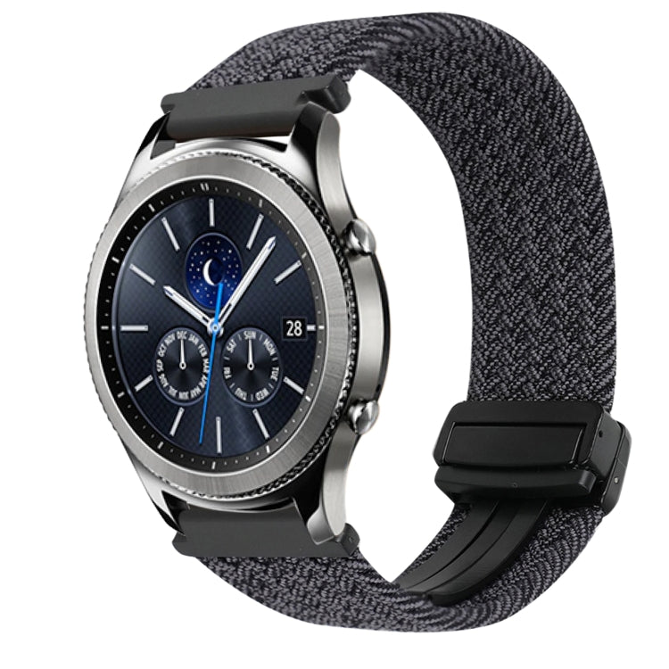 22mm Magnetic Buckle Braided Watch Band, For Samsung Galaxy Gear S3 Classic
