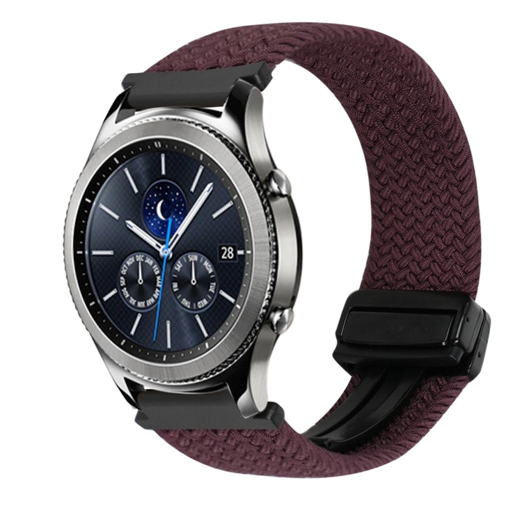 22mm Magnetic Buckle Braided Watch Band, For Samsung Galaxy Gear S3 Classic