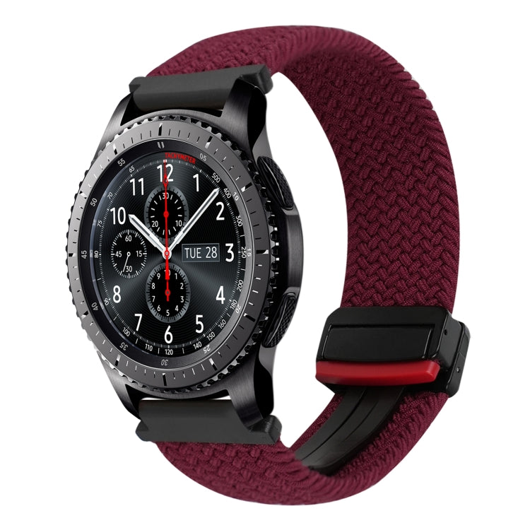 22mm Magnetic Buckle Braided Watch Band, For Samsung Galaxy Gear S3 Frontier