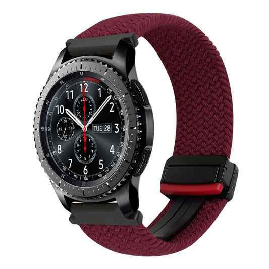 22mm Magnetic Buckle Braided Watch Band, For Samsung Galaxy Gear S3 Frontier