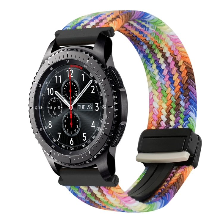 22mm Magnetic Buckle Braided Watch Band, For Samsung Galaxy Gear S3 Frontier