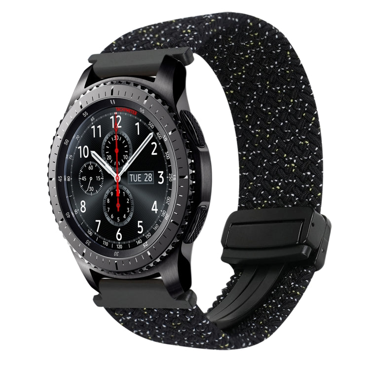 22mm Magnetic Buckle Braided Watch Band, For Samsung Galaxy Gear S3 Frontier