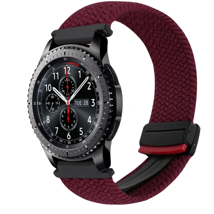 22mm Magnetic Buckle Braided Watch Band, For Samsung Galaxy Gear S3 Frontier