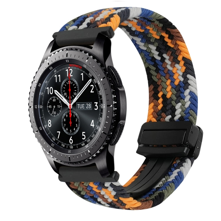 22mm Magnetic Buckle Braided Watch Band, For Samsung Galaxy Gear S3 Frontier