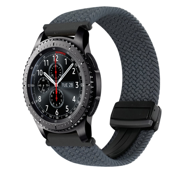 22mm Magnetic Buckle Braided Watch Band, For Samsung Galaxy Gear S3 Frontier