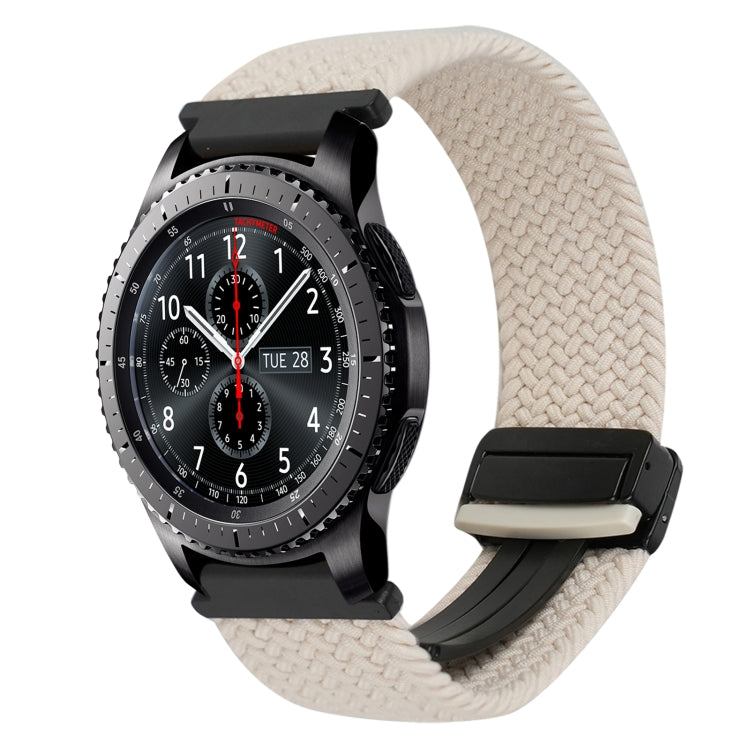 22mm Magnetic Buckle Braided Watch Band, For Samsung Galaxy Gear S3 Frontier