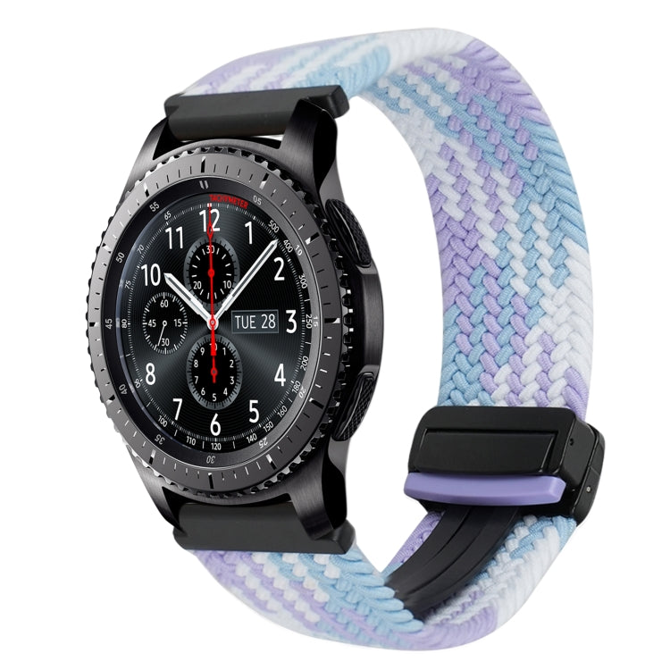 22mm Magnetic Buckle Braided Watch Band, For Samsung Galaxy Gear S3 Frontier