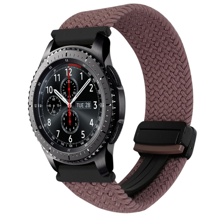 22mm Magnetic Buckle Braided Watch Band, For Samsung Galaxy Gear S3 Frontier