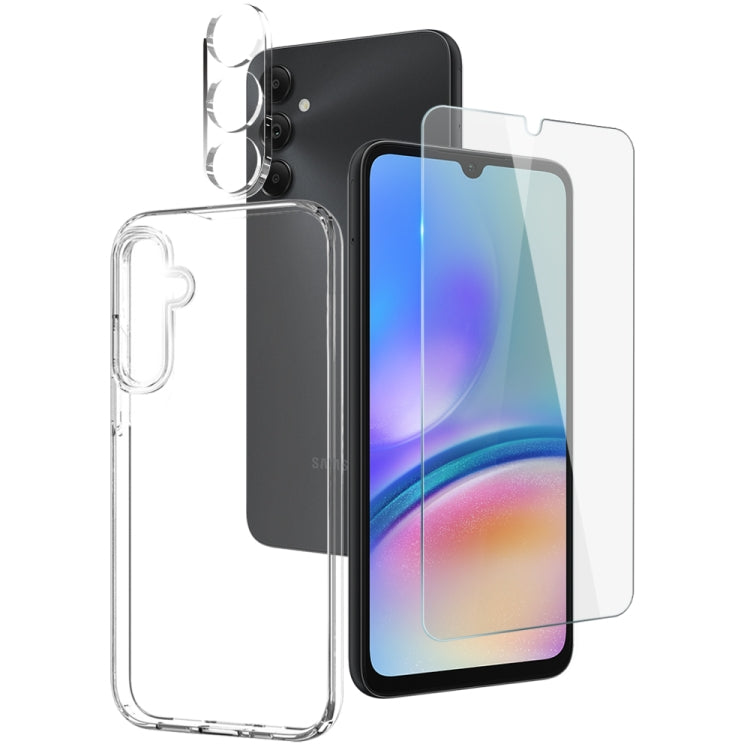 NORTHJO 3 in 1 TPU Phone Case with Screen Protector and Lens Film, For Samsung Galaxy A16 5G, For Samsung Galaxy A06 4G, For Samsung Galaxy S24 FE 5G, For Samsung Galaxy A55 5G, For Samsung Galaxy A35 5G, For Samsung Galaxy A05s 4G