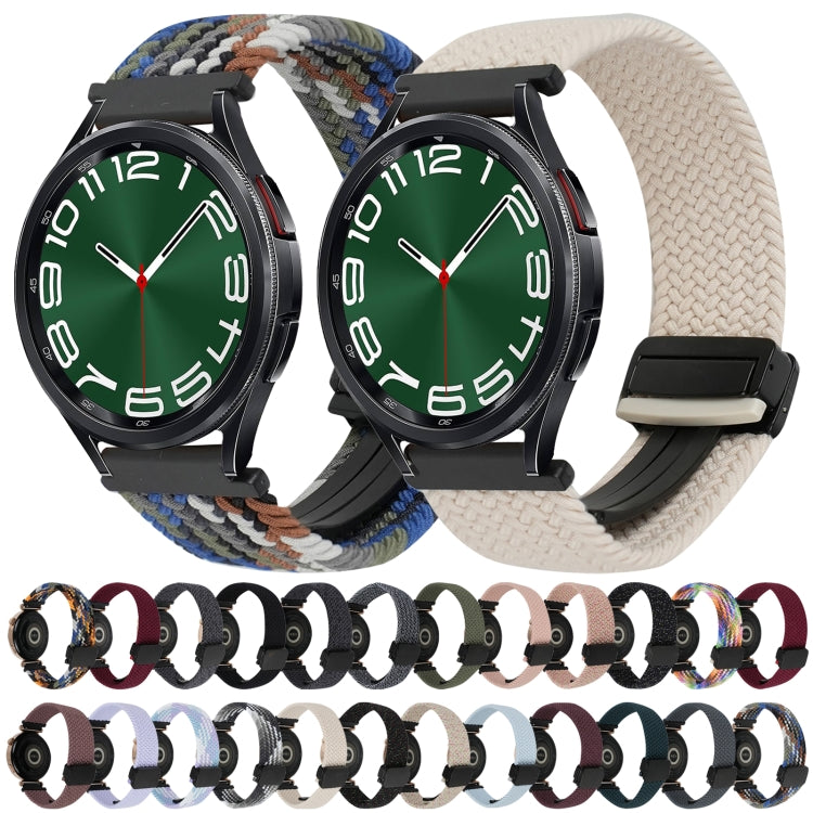 20mm Magnetic Buckle Braided Watch Strap, For Samsung Galaxy Watch 6 Classic