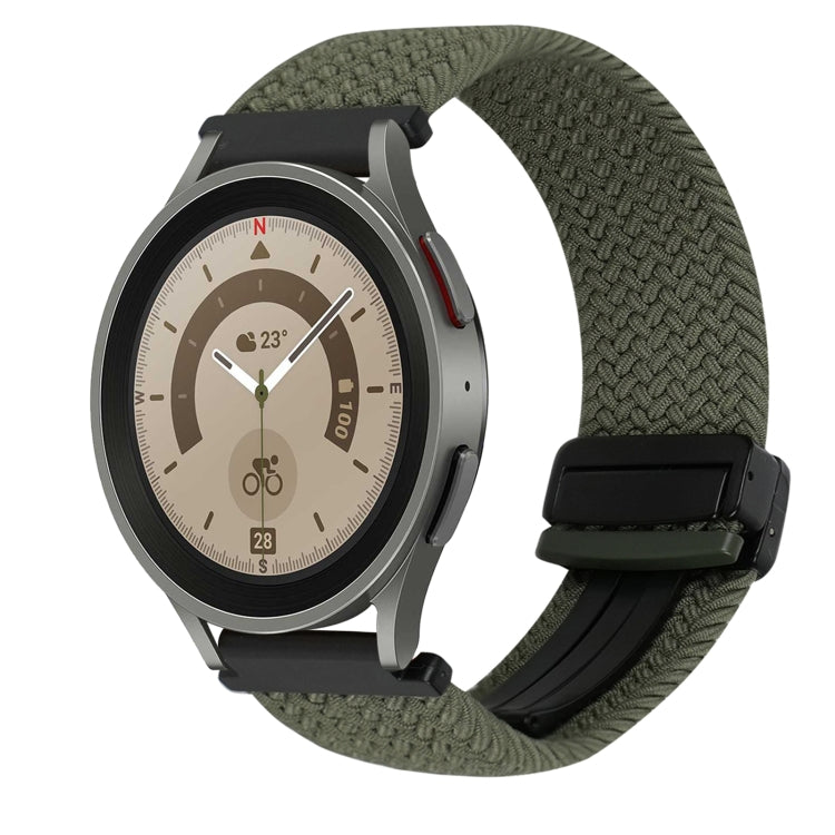 20mm Magnetic Buckle Braided Watch Strap, For Samsung Galaxy Watch 5 Pro