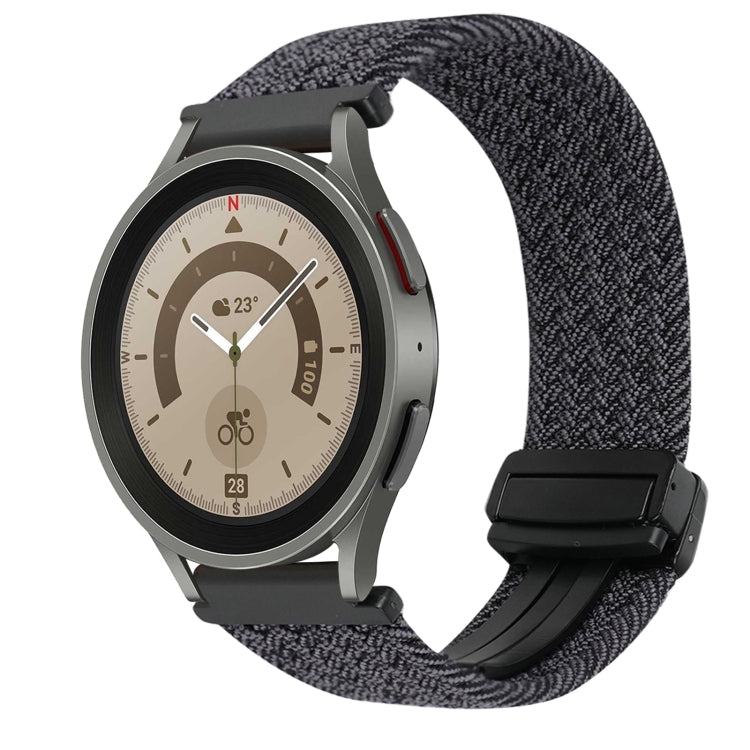 20mm Magnetic Buckle Braided Watch Strap, For Samsung Galaxy Watch 5 Pro