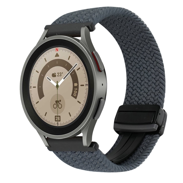20mm Magnetic Buckle Braided Watch Strap, For Samsung Galaxy Watch 5 Pro