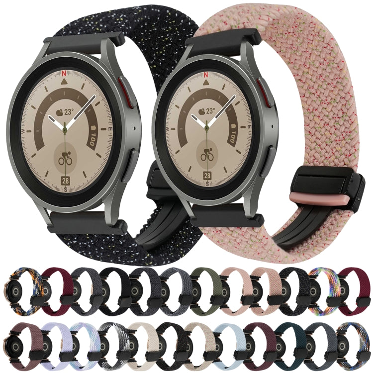 20mm Magnetic Buckle Braided Watch Strap, For Samsung Galaxy Watch 5 Pro