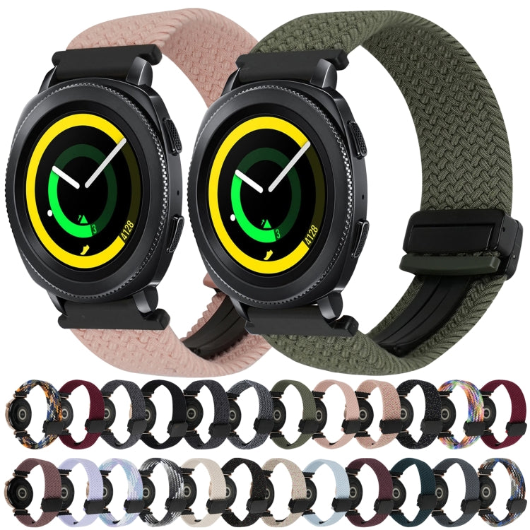 20mm Magnetic Buckle Braided Watch Strap, For Samsung Gear Sport