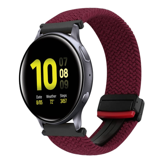 20mm Magnetic Buckle Braided Watch Strap, For Samsung Galaxy Watch Active 2