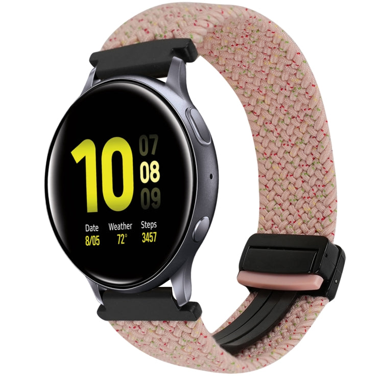 20mm Magnetic Buckle Braided Watch Strap, For Samsung Galaxy Watch Active 2