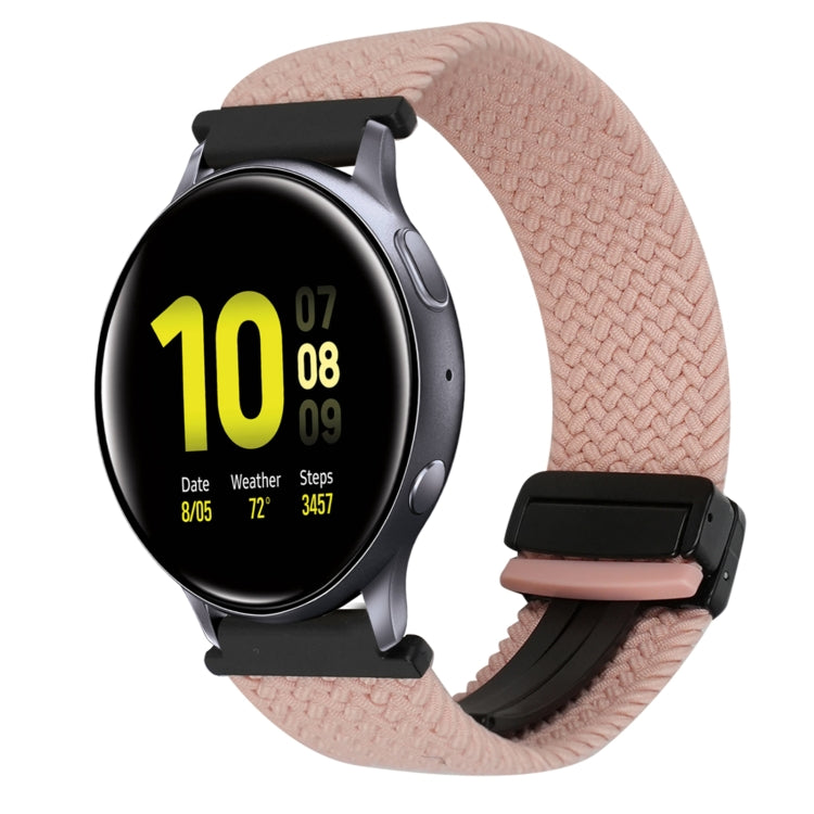 20mm Magnetic Buckle Braided Watch Strap, For Samsung Galaxy Watch Active 2