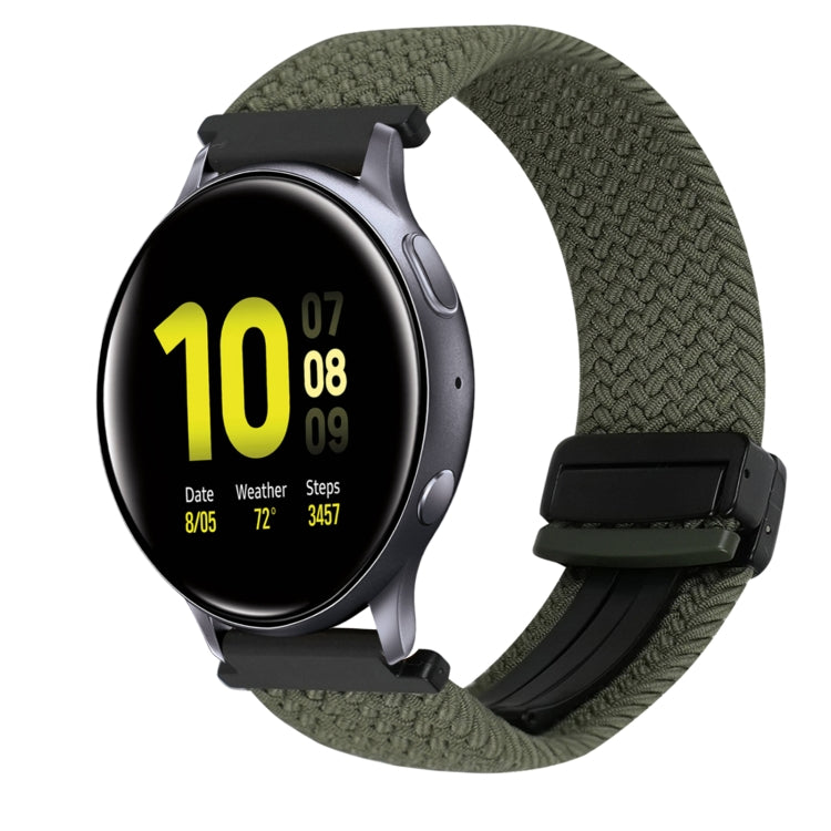 20mm Magnetic Buckle Braided Watch Strap, For Samsung Galaxy Watch Active 2