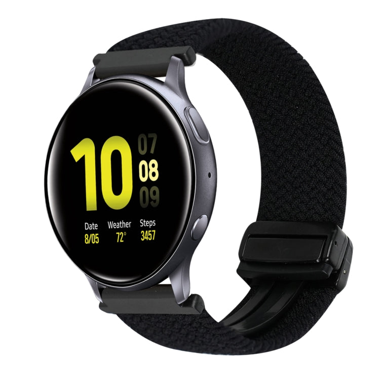 20mm Magnetic Buckle Braided Watch Strap, For Samsung Galaxy Watch Active 2