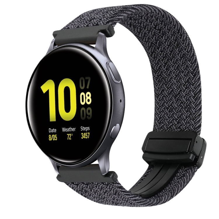 20mm Magnetic Buckle Braided Watch Strap, For Samsung Galaxy Watch Active 2
