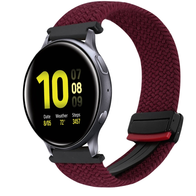 20mm Magnetic Buckle Braided Watch Strap, For Samsung Galaxy Watch Active 2