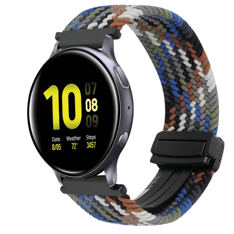 20mm Magnetic Buckle Braided Watch Strap, For Samsung Galaxy Watch Active 2
