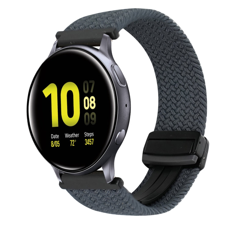 20mm Magnetic Buckle Braided Watch Strap, For Samsung Galaxy Watch Active 2