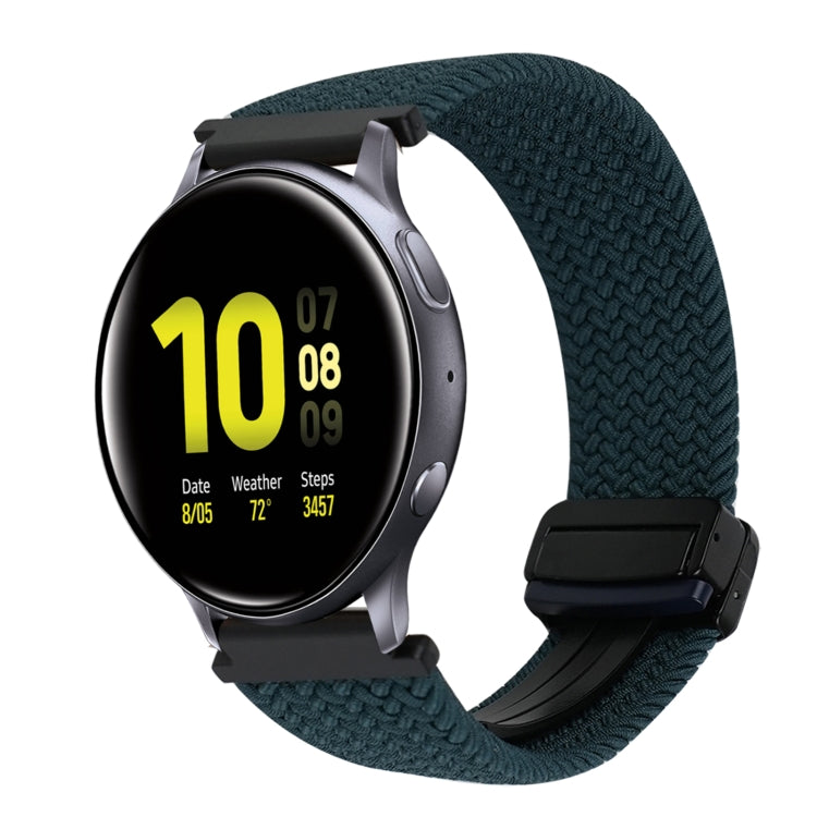 20mm Magnetic Buckle Braided Watch Strap, For Samsung Galaxy Watch Active 2
