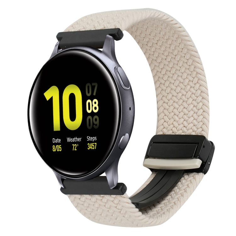20mm Magnetic Buckle Braided Watch Strap, For Samsung Galaxy Watch Active 2