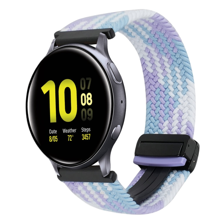 20mm Magnetic Buckle Braided Watch Strap, For Samsung Galaxy Watch Active 2