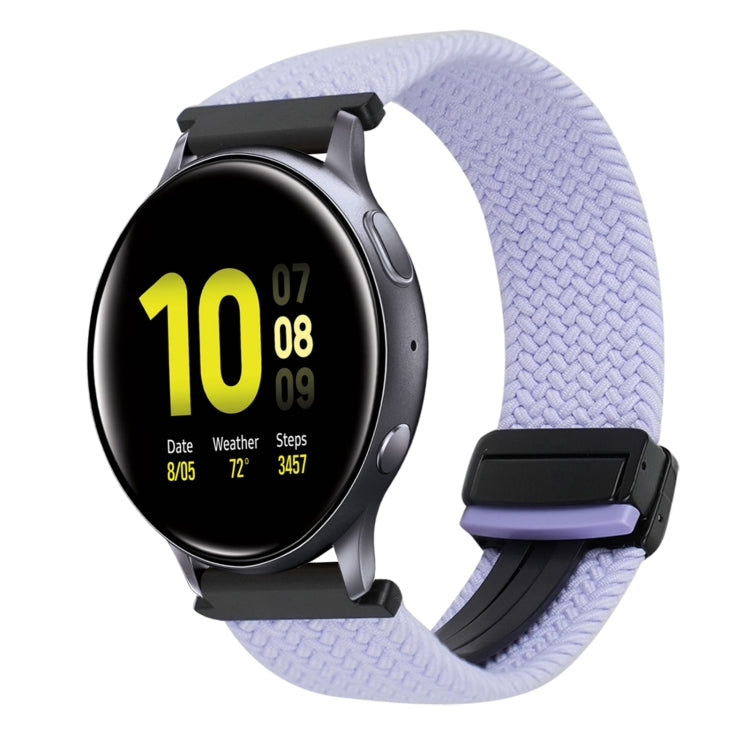 20mm Magnetic Buckle Braided Watch Strap, For Samsung Galaxy Watch Active 2