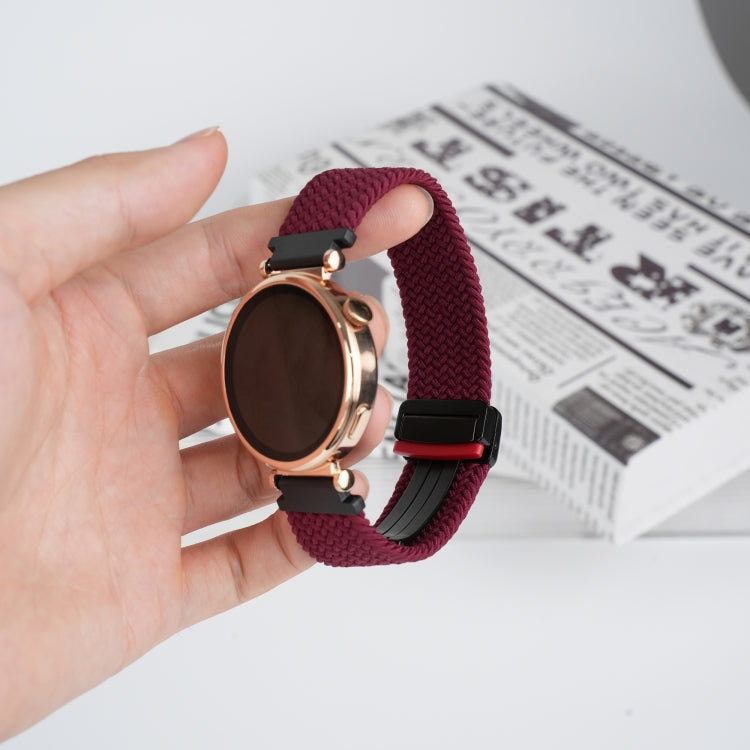 20mm Magnetic Buckle Braided Watch Strap, For Samsung Galaxy Watch Active