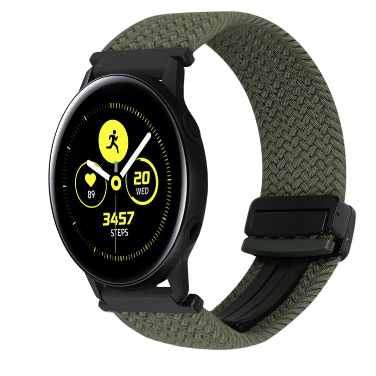 20mm Magnetic Buckle Braided Watch Strap, For Samsung Galaxy Watch Active