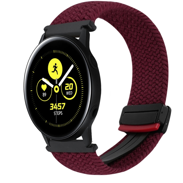 20mm Magnetic Buckle Braided Watch Strap, For Samsung Galaxy Watch Active
