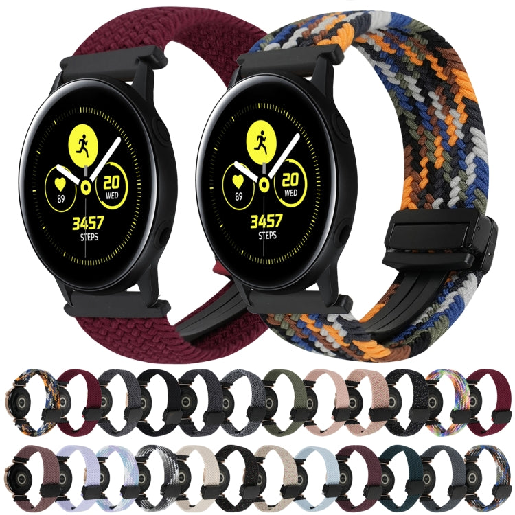20mm Magnetic Buckle Braided Watch Strap, For Samsung Galaxy Watch Active