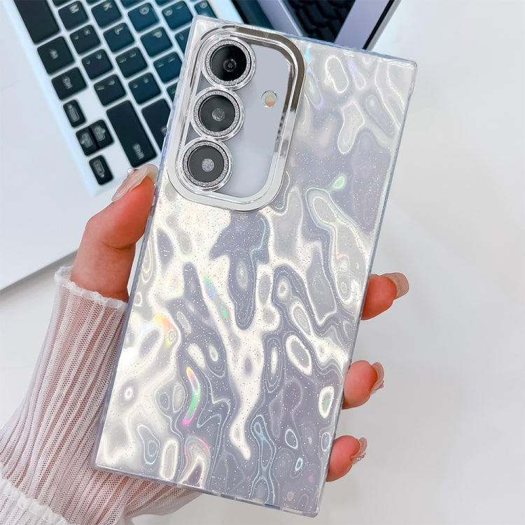 Plating Glitter Texture TPU Phone Case with Lens Film, For Samsung Galaxy A55 5G